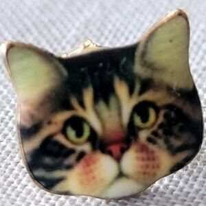 Kitten face earrings